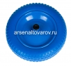 Колесо для тачки полиуретановое PU PU 3.25/3.00*80 диаметр оси 20 мм Эконом синее (КНР) 