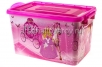 Контейнер для хранения пластиковый  35 л 500*310*280 мм Золушка (№6) розовый (Россия) 
