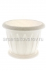 Кашпо для цветов пластиковое 10,4 л 32*24,5 см с поддоном мрамор Фелиция (С106М) (Мартика) 