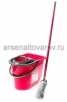 Набор для уборки пластиковый (ведро с отжимом 14 л + швабра) Моп-Сет (7201) (Йорк) (Польша) 