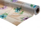 клеенка столовая нетканая основа Амарант рулон (20 м*1,37 м) Цветы (6287E)