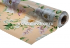 клеенка столовая нетканая основа Амарант рулон (20 м*1,37 м) Цветы (7387В)