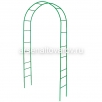 Арка садовая металлическая 2,4*0,36*1,2-1,3 м Лесенка зеленая (Россия) 