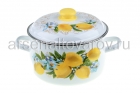 кастрюля эмалированная 5,5 л (3MC221P) Лимоны (Сибирские товары)