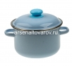 Кастрюля эмалированная  3 л (9МD181Р) серо-голубая (Сибирские товары)