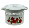 Кастрюля эмалированная  9 л (С1622*78) с рисунком (Сибирские товары)