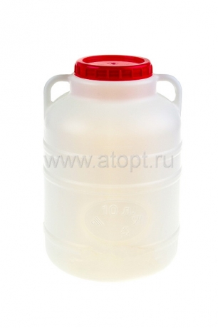 бочка пластиковая 10 л для пищевых круглая (М043) (Башкирия)